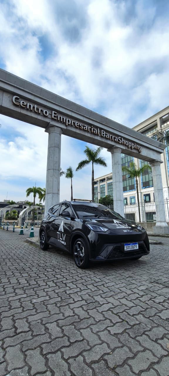 Viatura elétrica do Grupo TLV no Centro Empresarial BarraShopping